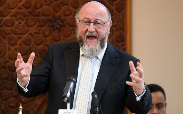 Chief Rabbi Ephraim Mirvis (Photo credit: Jonathan Brady/PA Wire)