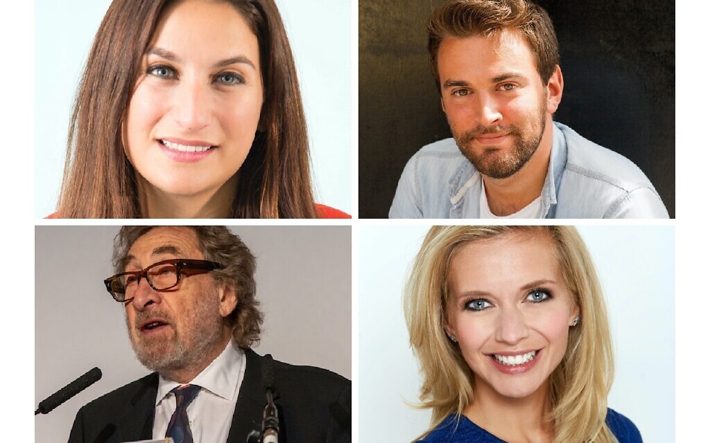 Luciana Berger, Jonny Benjamin, Howard Jacobson and Rachel Riley