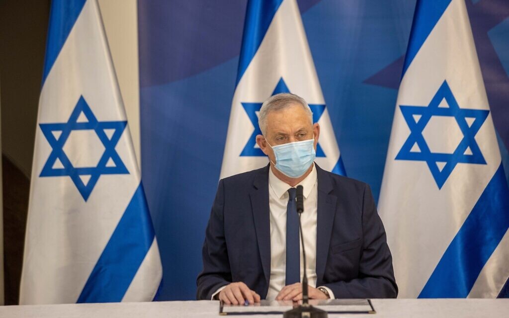 Israeli Defense Minister Benny Gantz  Photo by: Tal Shahar, Yediot Ahronot, Pool Via JINIPIX