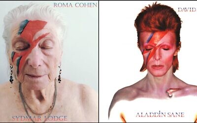 Roma Cohen of Sydmar Lodge as David Bowie's Aladdin Sane