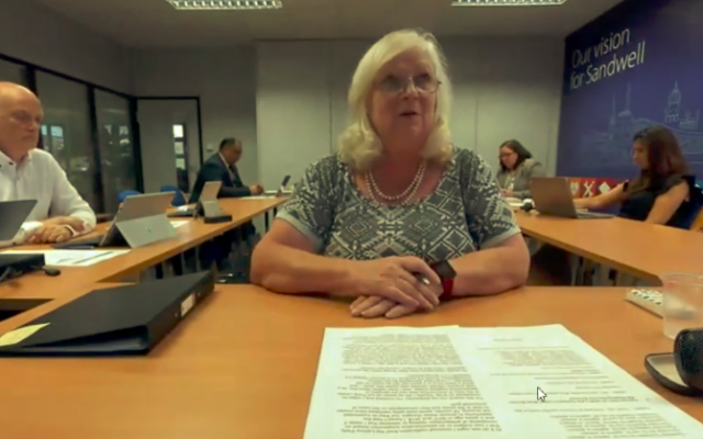 Councillor Yvonne Davies resigned as leader of the council during a cabinet meeting (Credit: Sandwell Council)