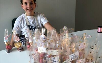 Sofia Barzali making cakes for members of the Leonard Sainer Centre