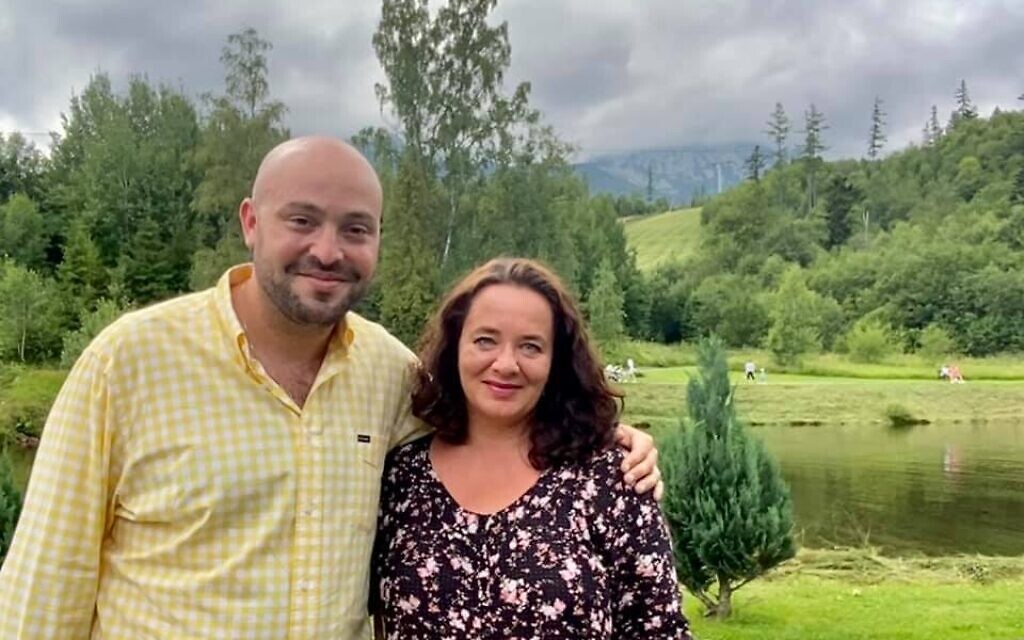 Jonny Daniels pictured with Dagmar Mozolová
