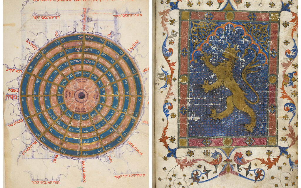Left: A series of calendrical and astronomical tables, 15th century, Or 11796. Right: Maimonides' Guide for the Perplexed, c 1325-1374, Spain, Or 14061 (credit British Library Board)