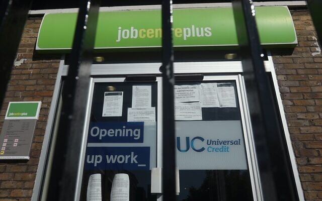 A Jobcentre Plus in London pictured earlier this year (Credit: PA Wire/PA Images Yui Mok)