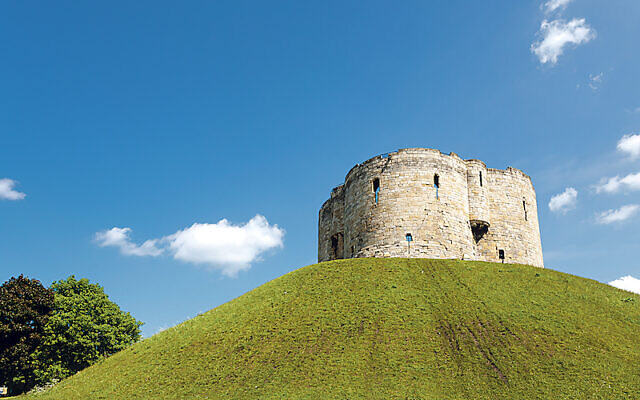 Clifford’s Tower at York, the site of one of the worst cases of antisemitic violence in Britain