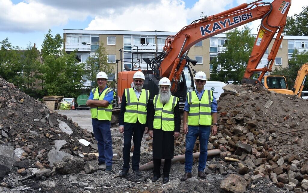 Pictured, Side by Side school's new construction project is underway