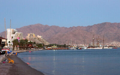 Eilat beach and harbour (Credit: Banja-Frans Mulder, Wikipedia Commons)