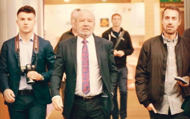 Andrew Bloch, right, with Lord Sugar