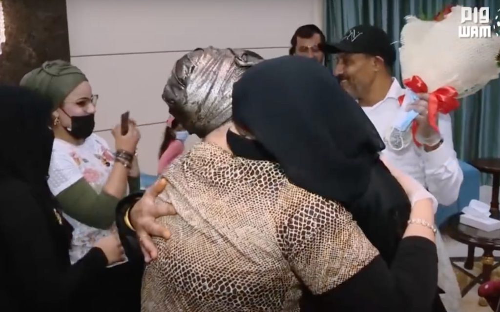 Emotional embrace in Abu Dhabi as Jewish family flown from London and Yemen for reunification