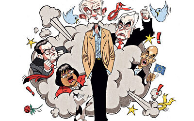Cartoon depicting chaos under Corbyn in the Labour Party