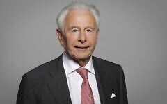 Lord Levy, one of several UK Jewish philanthropists urging Israel to drop the proposed NGO tax bill.