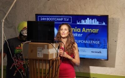 Co-founder Tania Amar at the bootcamp