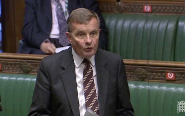 David Jones speaking in the Commons during the debate