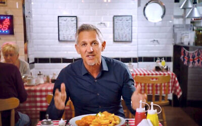 Gary Lineker during the clip