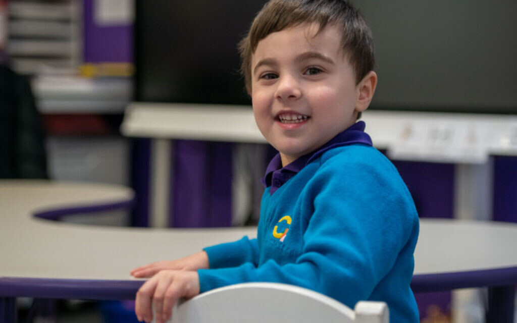 Gesher Primary school student (Credit: Gesher school)
