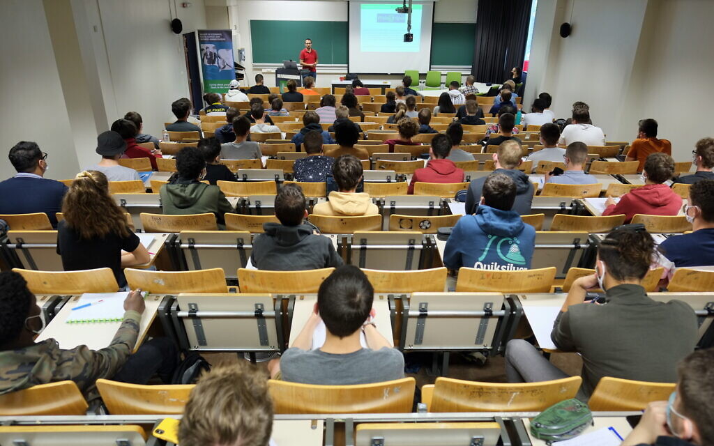 A university lecture