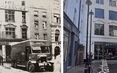 Rathbone St then and now
