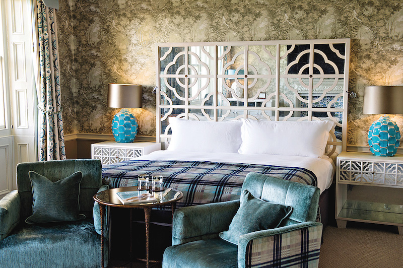 One of the luxury bedrooms at South Lodge