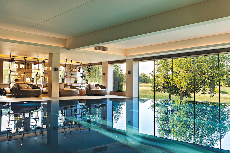 South Lodge's pool overlooking the grounds