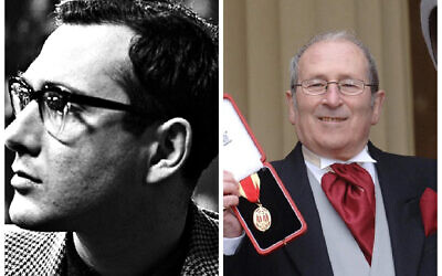 Harold Pinter and Arnold Wesker, after receiving his knighthood