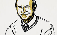 Image issued by Nobel Media of an illustration of Harvey J Alter, one of the three men who have jointly won the Nobel Prize in Physiology or Medicine.