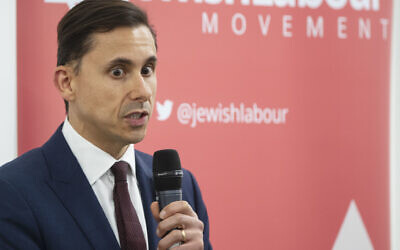 Mike Katz during a press conference by the Jewish Labour Movement at the offices of Mishcon de Reya in London, following the publication of damming anti-Semitism report by the Equality and Human Rights Commission (EHRC).