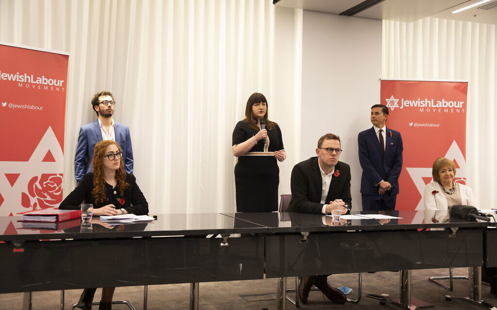 JLM national secretary Adam Langleben, (back row left) with other officials, including former chair Peter Mason