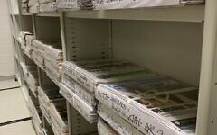 Jewish newspapers in stacks. (Courtsey: National Library of Australia) Jewish newspapers in stacks. (Courtsey: National Library of Australia)