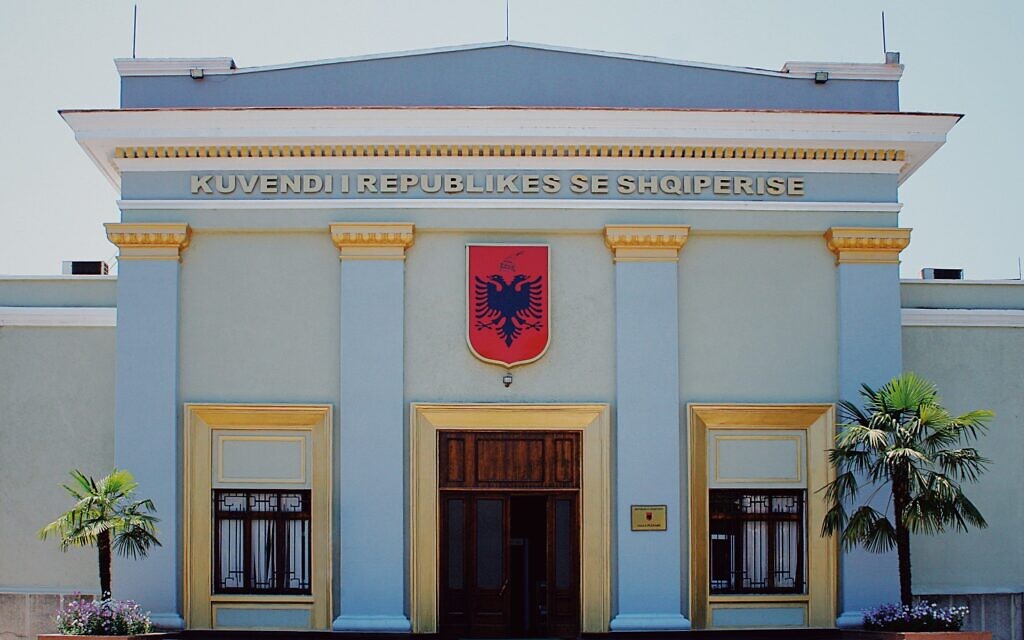 Albania's Parliament (Wikipedia/ Author	Kj1595 / Attribution-ShareAlike 4.0 International (CC BY-SA 4.0))