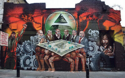 Infamous mural which Corbyn questioned as to whether it was antisemitic
