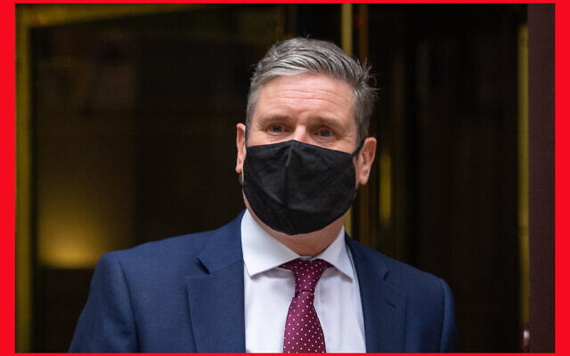 PABEST Labour party leader Sir Kier Starmer leaves Millbank Studios in Westminster, London, after former party leader Jeremy Corbyn was suspended from the party after the Equality and Human Rights Commission found it broke equality law in its handling of anti-Semitism.