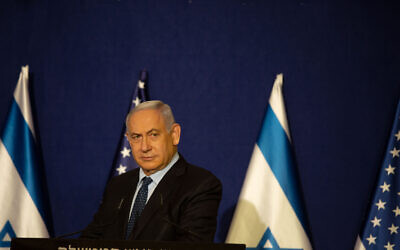 Former Israeli Prime Minister Benjamin Netanyahu. Photo by: Maya Alleruzzo, Pool Via JINIPIX