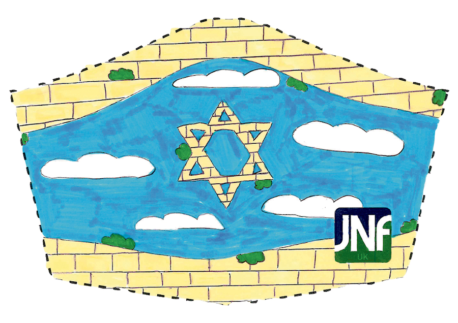 The face covering by Eden, eight, from Etz Chaim 