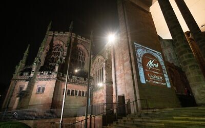 Message of commemoration  at Coventry Cathedral (Credit: Sam Churchill)