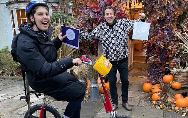 Host Jonathan Ross got involved with Norwood after seeing Talya, the eldest daughter of the charity’s chief executive, cycling past his house during the first lockdown in May. Talya has mild quadriplegic cerebral palsy, learning disabilities and a severe visual impairment