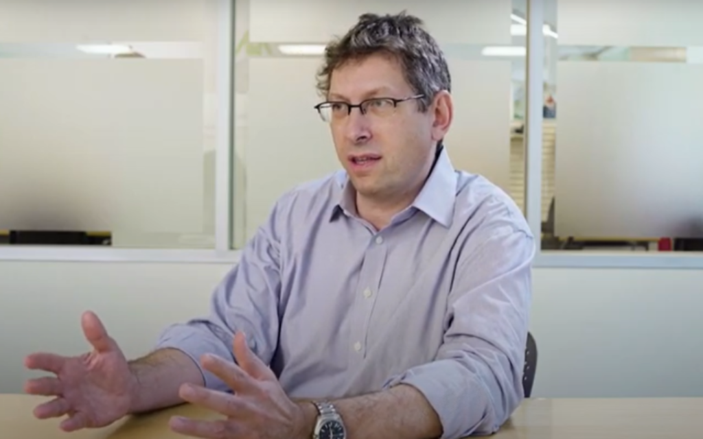 Moderna's Chief Medical Officer Dr. Tal Zaks. (Screenshot: YouTube via Times of Israel)