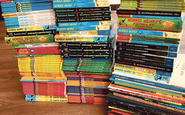 Horrid Henry author Francesca Simon is donating hundreds of books, many of them signed and £1,000 was raised in donations this week for gift buying. 