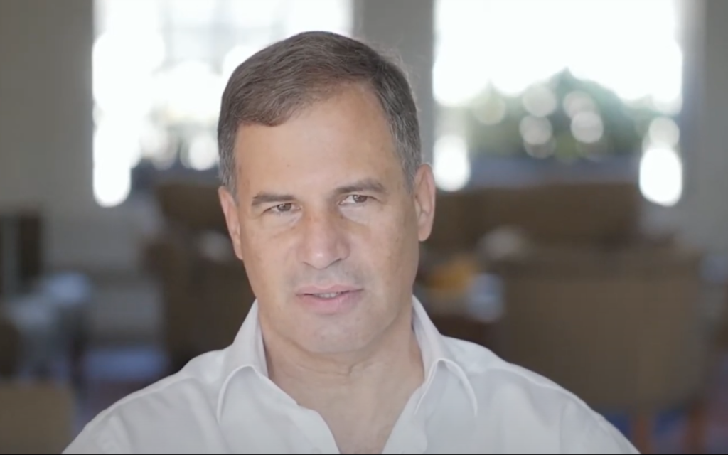 Eytan Stibbe (Screen shot from YouTube via JTA)