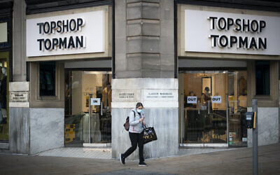 Topshop Topman stores, as Sir Philip Green's Arcadia Group has gone bust