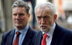 Jeremy Corbyn and Keir Starmer.  (REUTERS/Yves Herman)