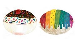 Doughnut winning designs by Keren Vaisbrot, 11, and Ariella Josephs, 9