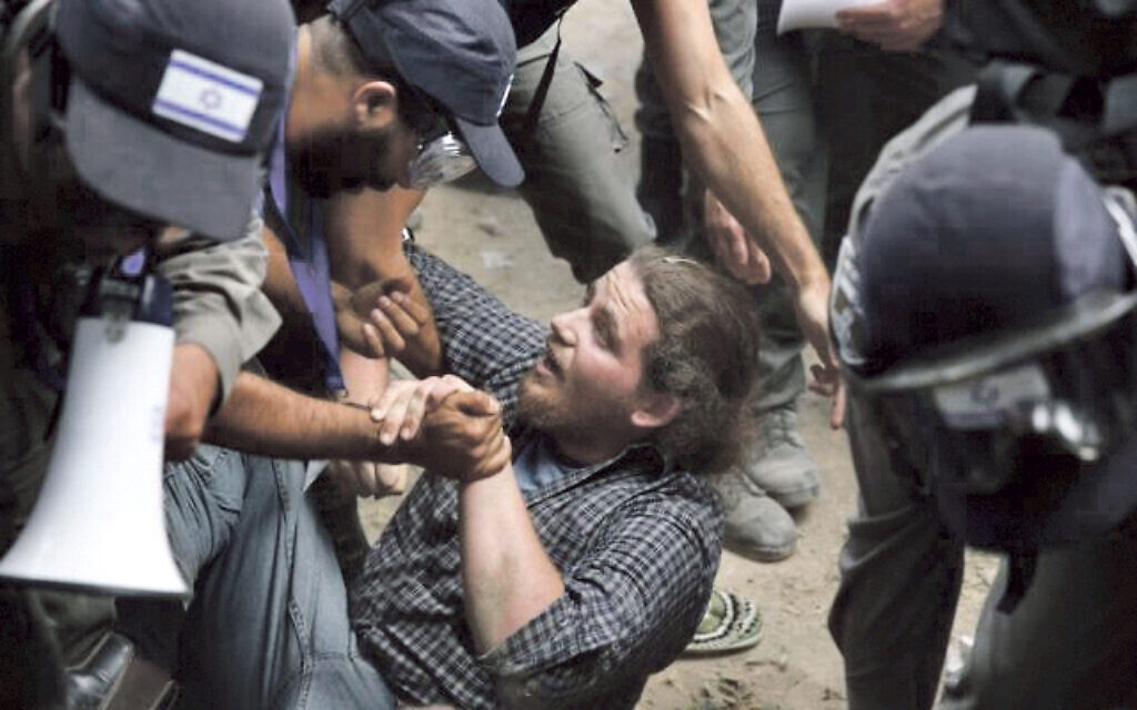 Settlers evicted in the West Bank.