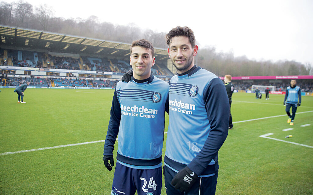 Wycombe Wanderers star Scott Kashket (left) and Joe Jacobson (Credit: Marc Morris)