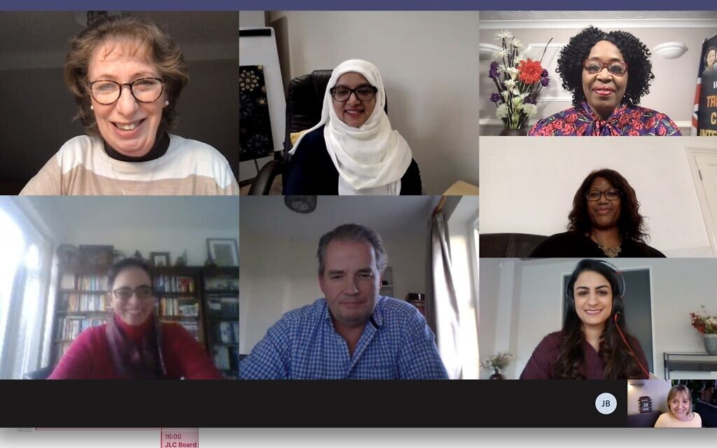 Screenshot of the women's faith meeting  with Colin Bloom