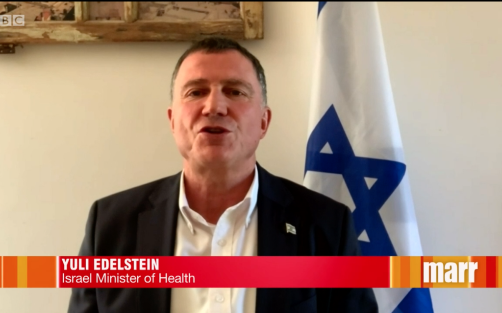 Yuli Edelstein on the Andrew Marr show
