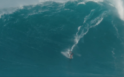 Makua Rothman is thought to have ridden the biggest wave ever! (Screenshot from YouTube)