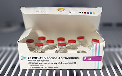 The Oxford/AstraZeneca Covid-19 vaccine at Falls Surgery on the Falls Road, Belfast, after injections of the coronavirus vaccine started in Northern Ireland GP practices on Monday.