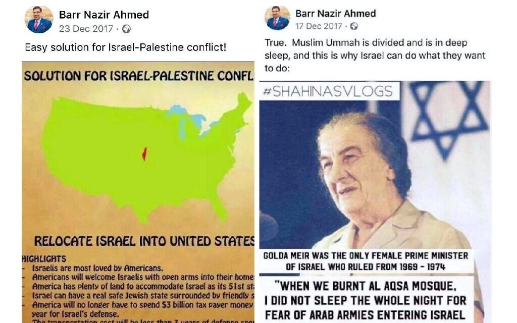 Two posts by Nazir Ahmed
