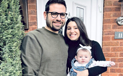 Gemma and Craig with baby Mia, who is named after Madeline